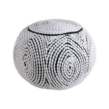 Pouf boule en polyester