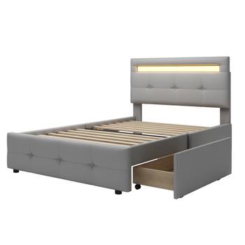 Bett mit LED M037-01