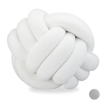 1 x Knotenkissen weiß