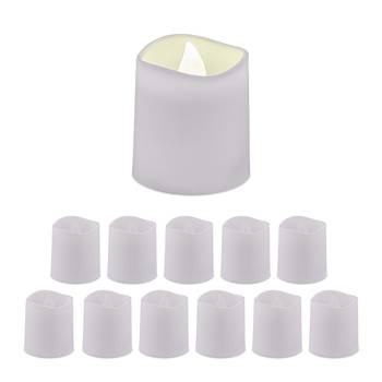 Bougies LED blanches en lot de 12