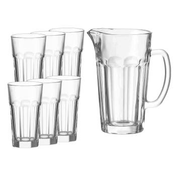 Set de 6 verres et pichet assortis