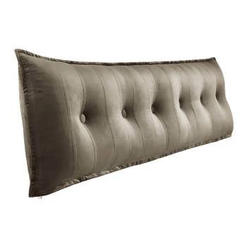 Grand coussin de lit décoratif, velours