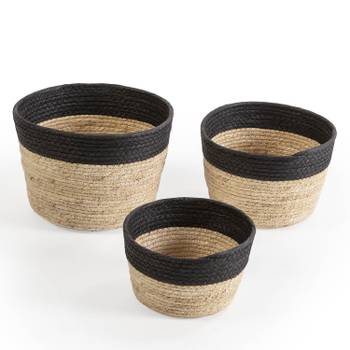 Set de 3 paniers Nati fibre naturelle