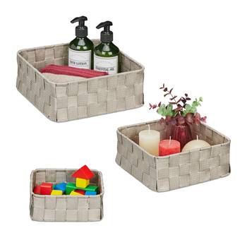 Lot de 3 paniers de rangement