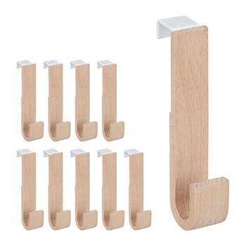 Crochet de porte bois lot de 10