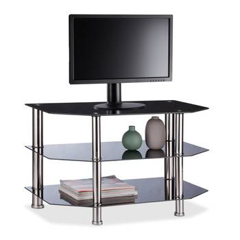 Table TV verre noir