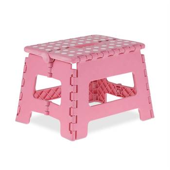 Tabouret pliable rose