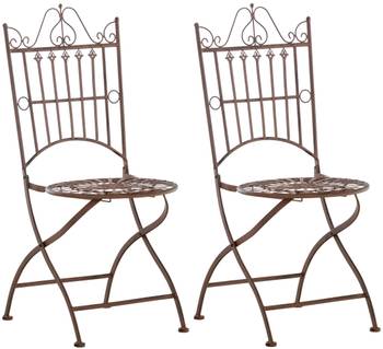 Chaises de jardin Sadao Lot de 2