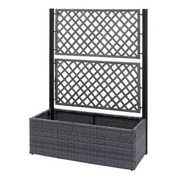 Poly-Rattan Rankgitter D76