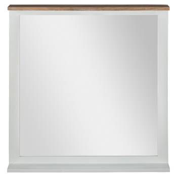 Wandspiegel Natur/Weiß 80x76cm