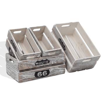 Boîtes en bois RE4590 (ensemble de 4)