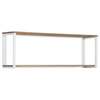 Étagère murale double 30x120x48 Blanc