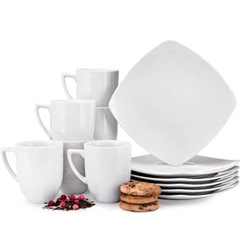 Cappuccino Tassen Set weiß Carlina