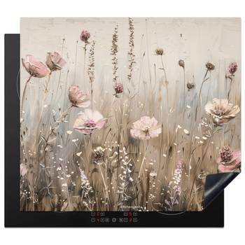 Herdabdeckplatte Blumen