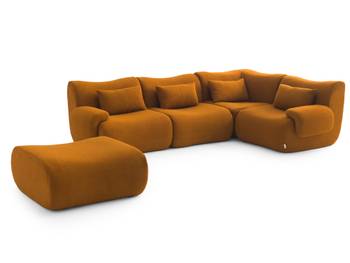 Ecksofa sofaTIME mit Ottomane