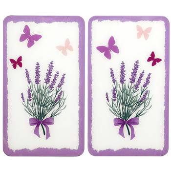 Abdeckplatte Lavendel-Bouquet (2er-Set)