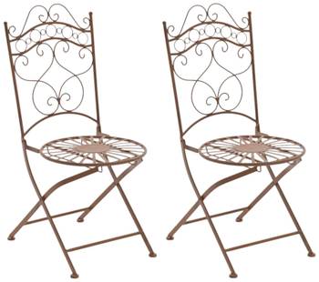 Chaises de jardin Indra Lot de 2