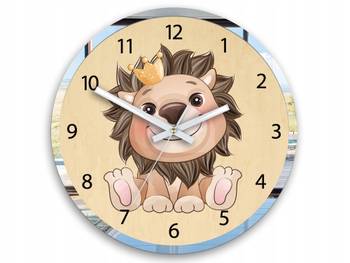 Wanduhr Löwe mit Krone
