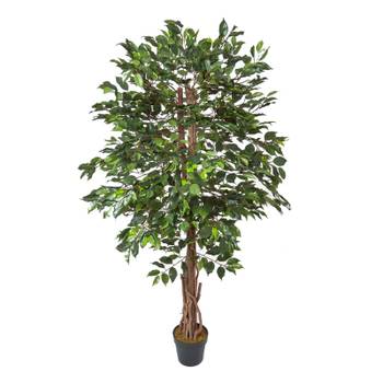 Kunstbaum Ficus Benjamini grün 180 cm