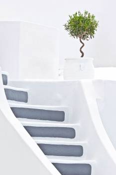 Tableau escalier blanc paros