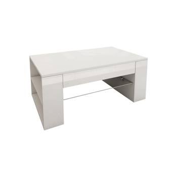 Table basse 100x42x60cm blanc