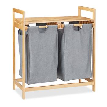 2 Paniers à linge avec rangement