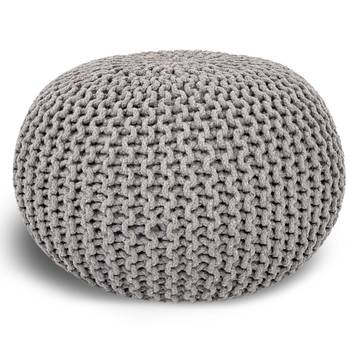 Pouf Sitzpouf Bodenkissen Strickhocker