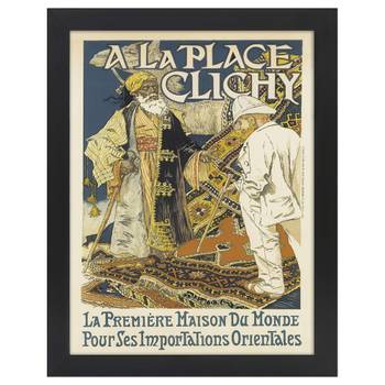 Bilderrahmen Poster A la Place Clichy