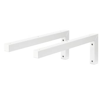 Console murale 2pcs 400x150mm Blanc