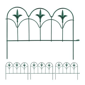 Bordure de jardin en métal 4 éléments