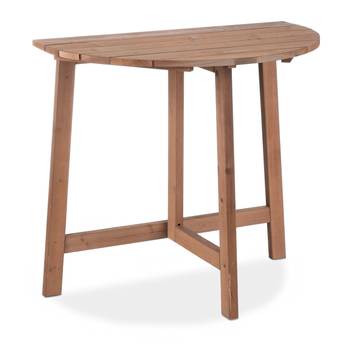 Table pliante demi-lune en bois