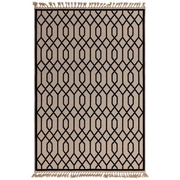 Tapis moderne en jute et coton TORSY