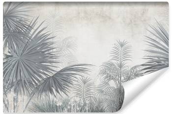 Papier Peint PLANTES Tropicales Béton