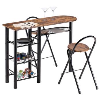 Lot table + 2 tabourets bar STYLE
