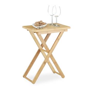 Table d'appoint pliable bambou
