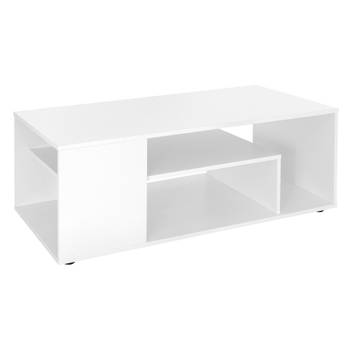 Table basse 110x50x41cm Blanc