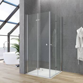 Duschkabine Eckeinstieg mit Falttüren