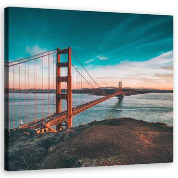 Wandbilder Golden Gate Bridge Türkis