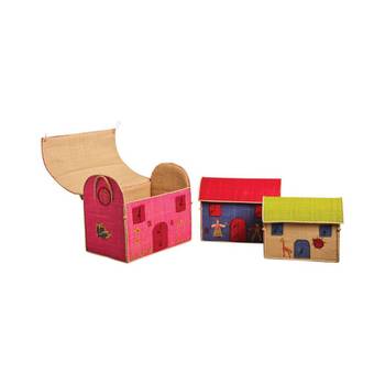 Coffres à jouets colorés (Lot de 3)