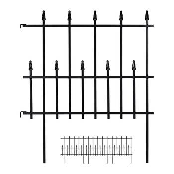 4-tlg. Beetzaun aus Metall