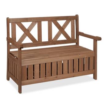 Banc de jardin avec rangement