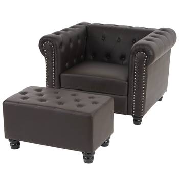 Fauteuil relax Chesterfield (2 pièces)