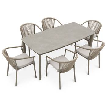 Gartenmöbel Set TAVALO 7er Set