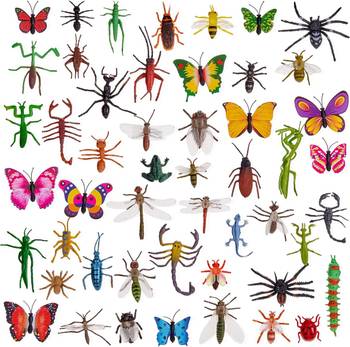 Figurines de jouets Insectes 50 pcs.
