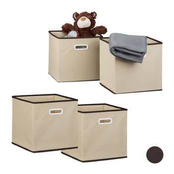 4 x Faltbox beige