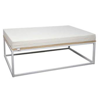 Banquette Icub 40x120x51h cm Blanc/Blanc