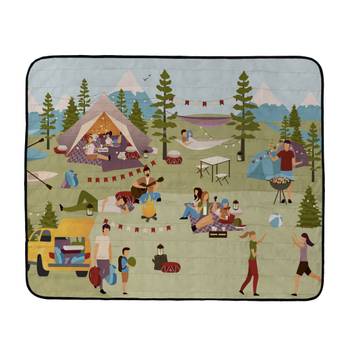 Picknickdecke Lets Go Camping