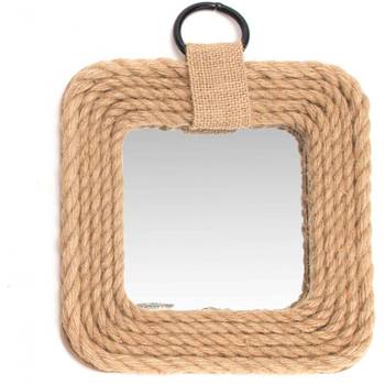 Miroir carré cordage 31 x 31 cm