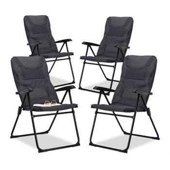 4x Campingstuhl gepolstert