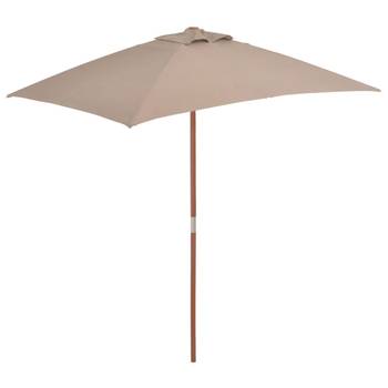 Sonnenschirm mit Holzmast